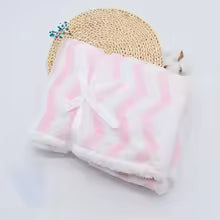 couverture bébé couleur rose douce sérénité