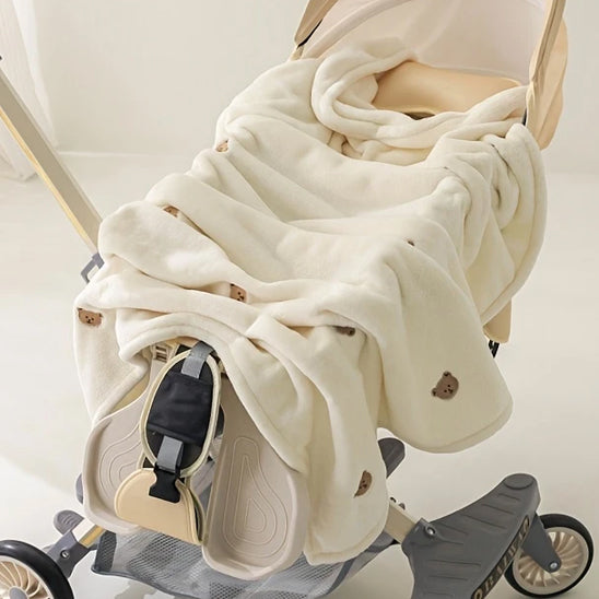 couverture bebe polaire douce coton