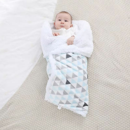 couverture bébé garçon bleu douce sérénité
