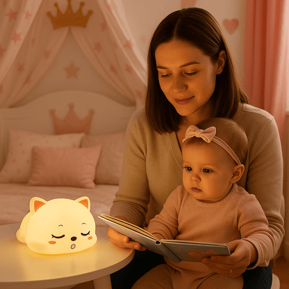 veilleuse bébé histoire minou magique